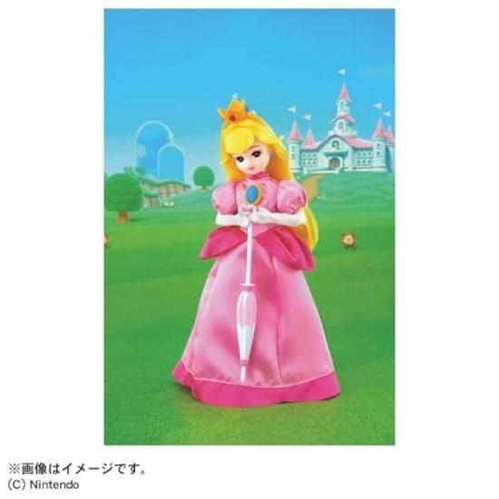 Takara Tomy Licca-chan Doll Super Mario Princess Peach Style Dress-Up Toy Pretend Play Ages 3 Up