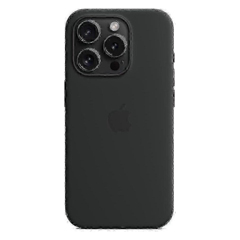 (Negro) Para iPhone 15 Pro Funda de Silicona con Magsafe