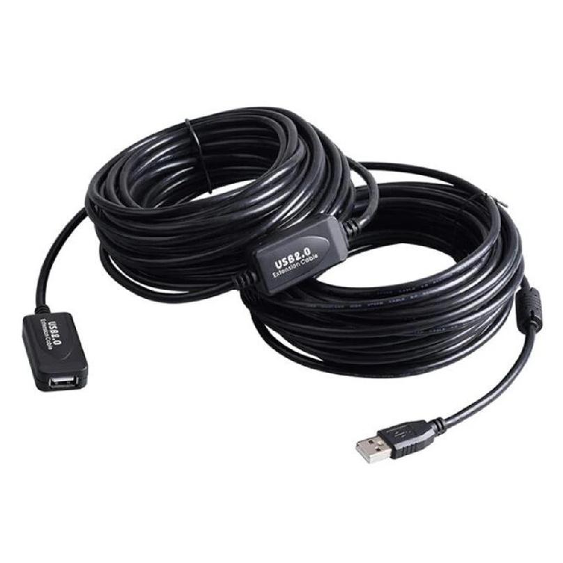 3M 5M 10M 15M 20M 25M 30M USB 2.0 Extension Cable Male to Female Active Repeater Wireless Network Card Extender USB Adapter Cord