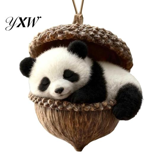 Festive Tree Decoration Forest Animal Acorn Hanging Ornaments Acrylic Christmas Decor with Holiday Home Ornament Squirrel Rabbit Pony Designs 2D Flat