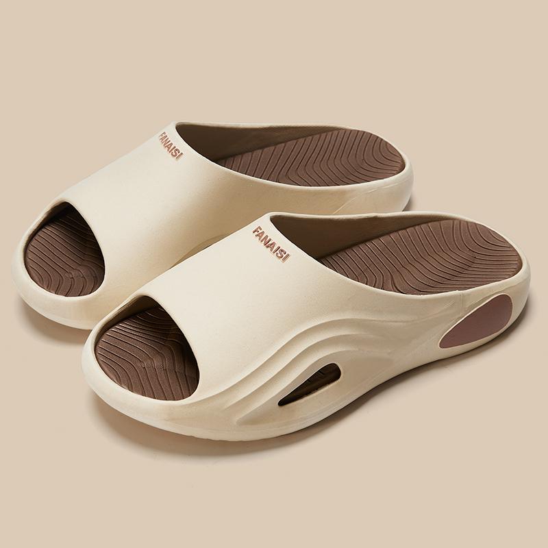 2025 Męskie Antypoślizgowe Kapcie Domowe/Zewnętrzne: Styl letni, gotowy do kąpieli, uniseks i na każdą porę roku