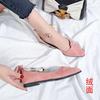 Pointed Single Shoes Women's 2025 New Versatile Women's Shoes Spring Flats Black Autumn Shallow Beanie Shoes