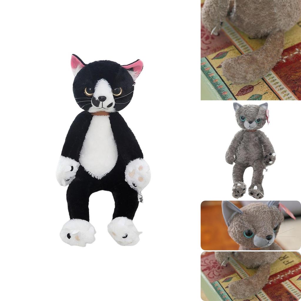 Cute Rice Field Minho Displeased Cat Plush Toy Stuffed Animal Doll Paw Cat
