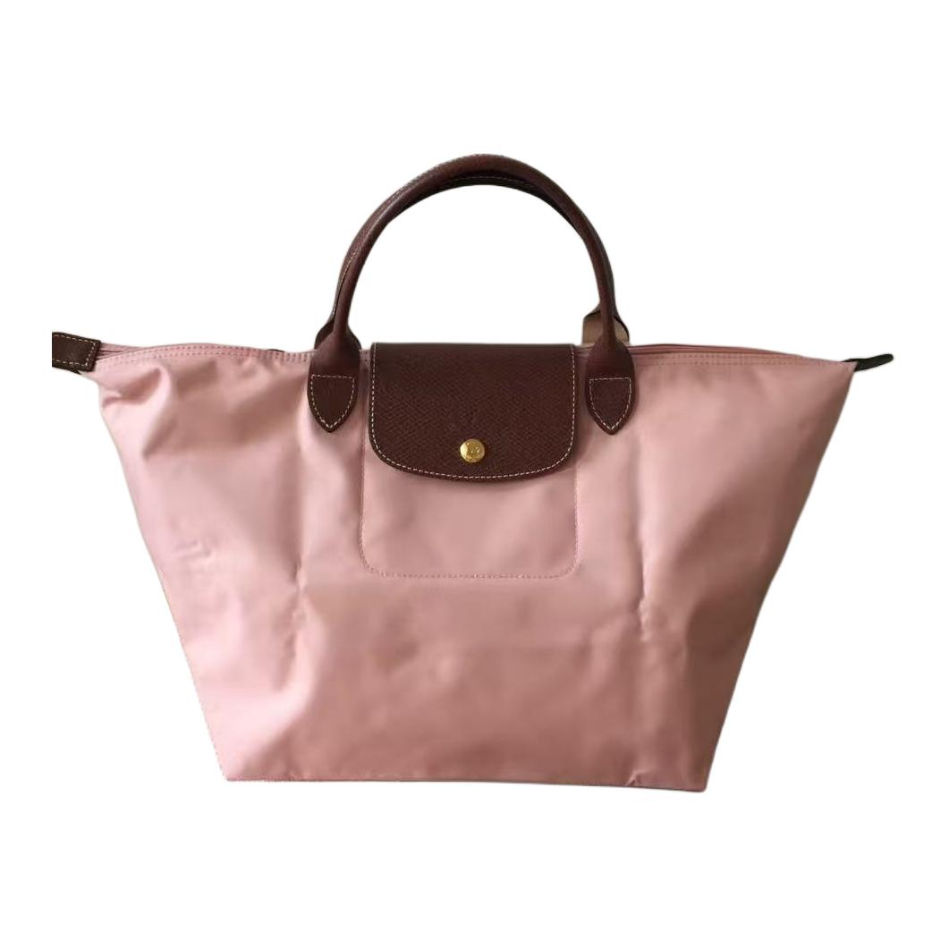 

Longchamp Le Pliage Leather Trim Foldable 30L Nylon Canvas Dumpling Tote Bag Large Women tote bags Pink Tea L1624089P96 Basic Set (Bag)