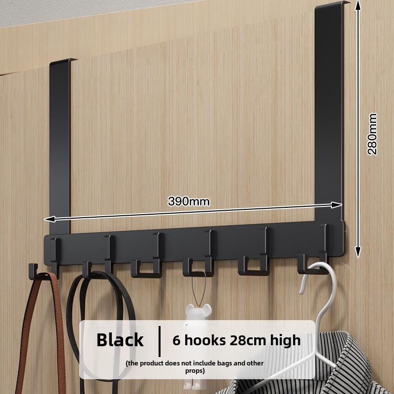 Punch-Free Over-the-Door Coat Rack & Wall-Mounted Hook Organizer