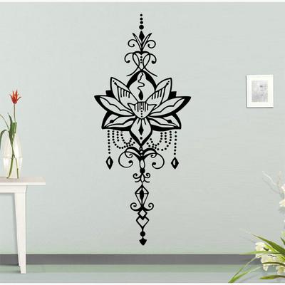 Grote Mandala Lotus Pijl Muurstickers Yogakamer Woonkamer Slaapkamer Namaste Vinyl Woondecoratie Sp-244
