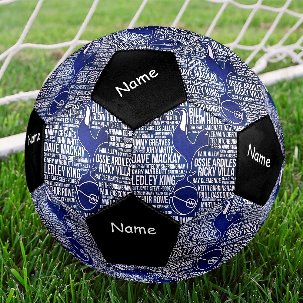 Individueller Name Tottenham Hotspur Thema Größe 5 Fußball, Geeignet für Indoor- und Outdoor-Spiele, ein Geschenk für jeden geeignet.
