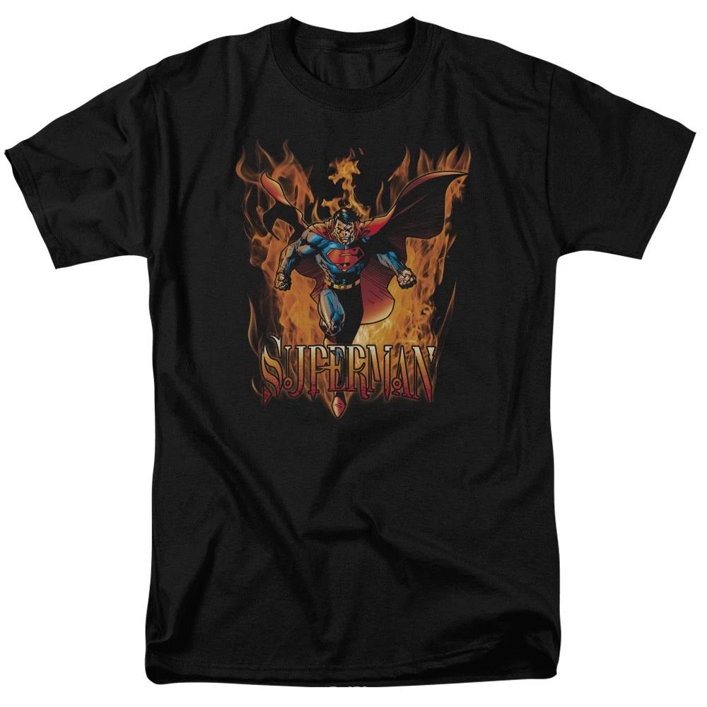 DC Comics - Superman - Through The Fire - Unisex Children s T-shirt - Black 160
