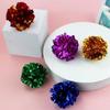 10x Soft Crinkle Foil Cat Balls Ring Paper Large Cat Kitten 5.5CM Gilter Cat Sparkle Balls
