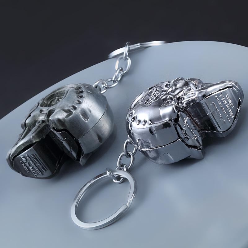 Cross-Border Halloween Terminator Skull Keychain