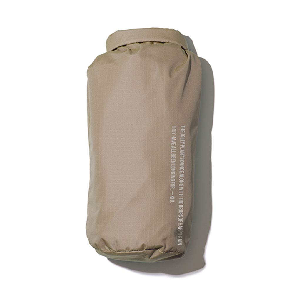 KiU Heavy Rain Cycling Typhoon Sleeved Poncho Water Repellent Waterproof New Standard Rain Poncho Beige [2022] Men's Women's K163-911