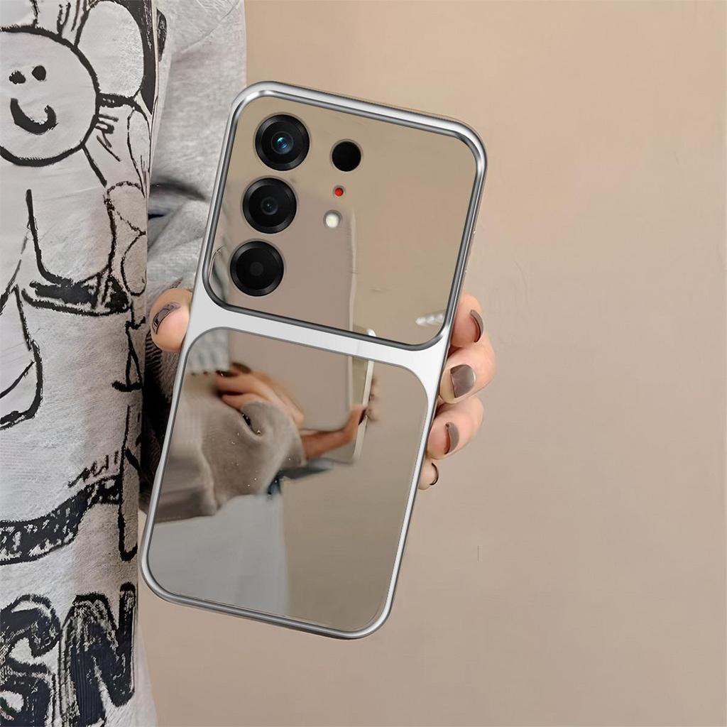 Case for TECNO CAMON 50 4G,Pro,Ultra 5G Trending Big Window Cover Mirror Phone Casing