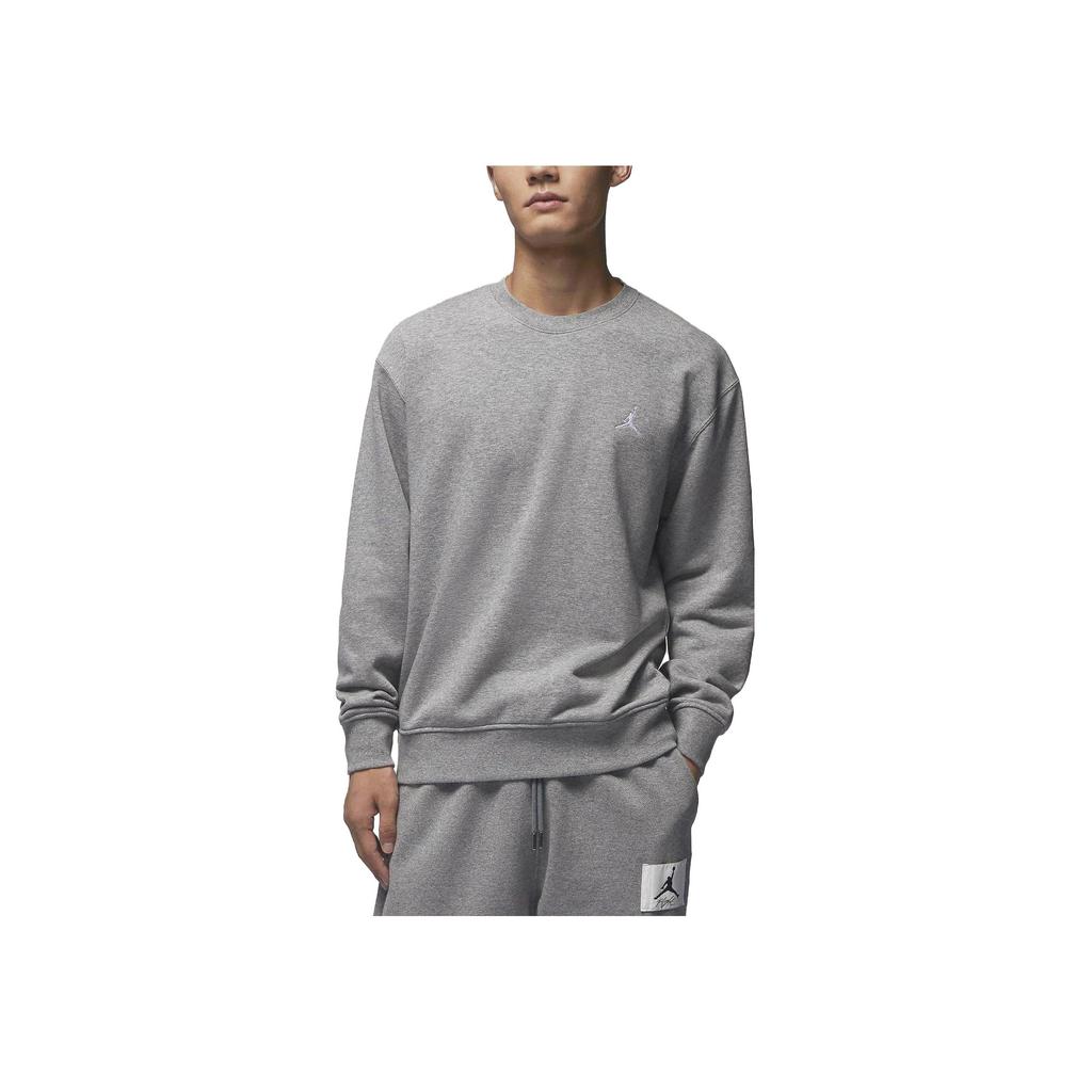 Nike Loop-Back Fleece Crewneck Sweatshirt Men Tops Grey FQ1865-091