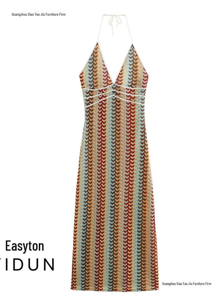 Vestido de Ganchillo de Punto de Verano 2026: Colección de Vacaciones para Mujeres Europeas y Americanas.