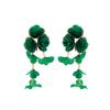 Draweye Chiffon Flowers Earrings for Women Beach Style Summer Hyperbole Vintage Jewelry Elegant Sweet Pendientes Mujer