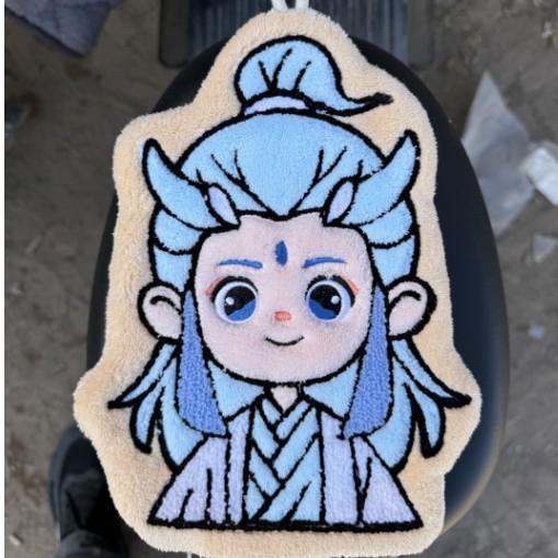 

Мультяшное подвесное полотенце для рук Нечжа Аобин Шицзи Императрица впитывает воду и быстро сохнет, утолщенное детское мягкое полотенце из кораллового флиса 20*25