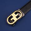 New Men'S Belt Leather Travel Business Belt Simple Casual Versatile Automatic Buckle Belt High Sense