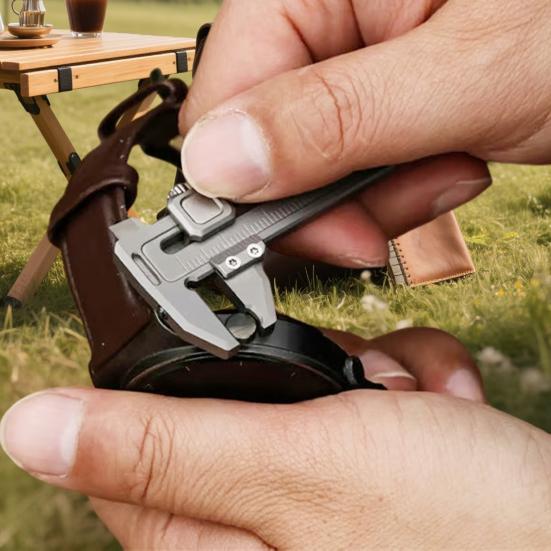 Mini Metal Caliper Ruler Durable Construction High Precision Compact Design Multi-Functional Caliper Measuring Tool