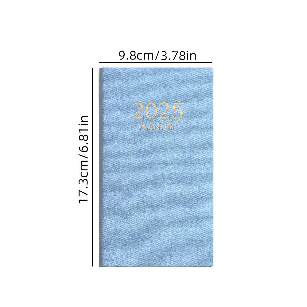 A6 2025 Agenda Book Lista rzeczy do zrobienia Dzienny Tygodniowy Miesięczny Planer Lista rzeczy do zrobienia Notatnik angielski Studenci