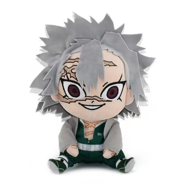 20cm Anime Demon Slayer Plush Toys Cartoon Figure Kyoumei Iguro Obanai Sanemi Uzui Tengen Doll Stuffed Plush Toys Children's Bir