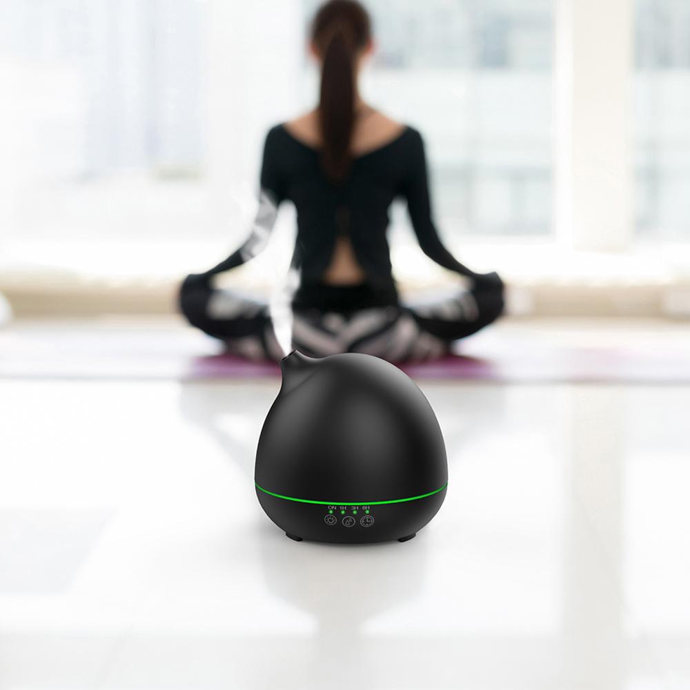 Homgeek 400 ml Luftbefeuchter Aroma Diffusor für ätherische Öle, Aromatherapie, automatische Abschaltung, Timer mit 7