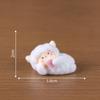 Plush Figurines Cute Little Sheep Figurines Adorable Decorative Items KeychainsBags Hanging Accessoriesand Small Ornaments