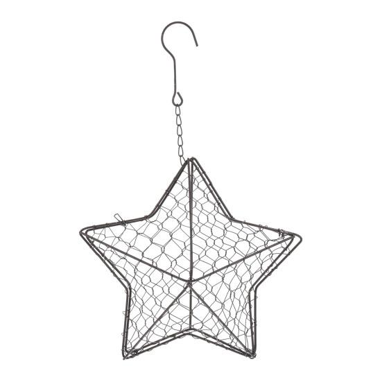 Casa de Nidificação para Pássaros Porta Material Ninhos de Pássaros Estrela Beija-flor Nidificador Metal Ninho de Pássaro Coração com Gancho para Pássaros Selvagens Quintal Exterior