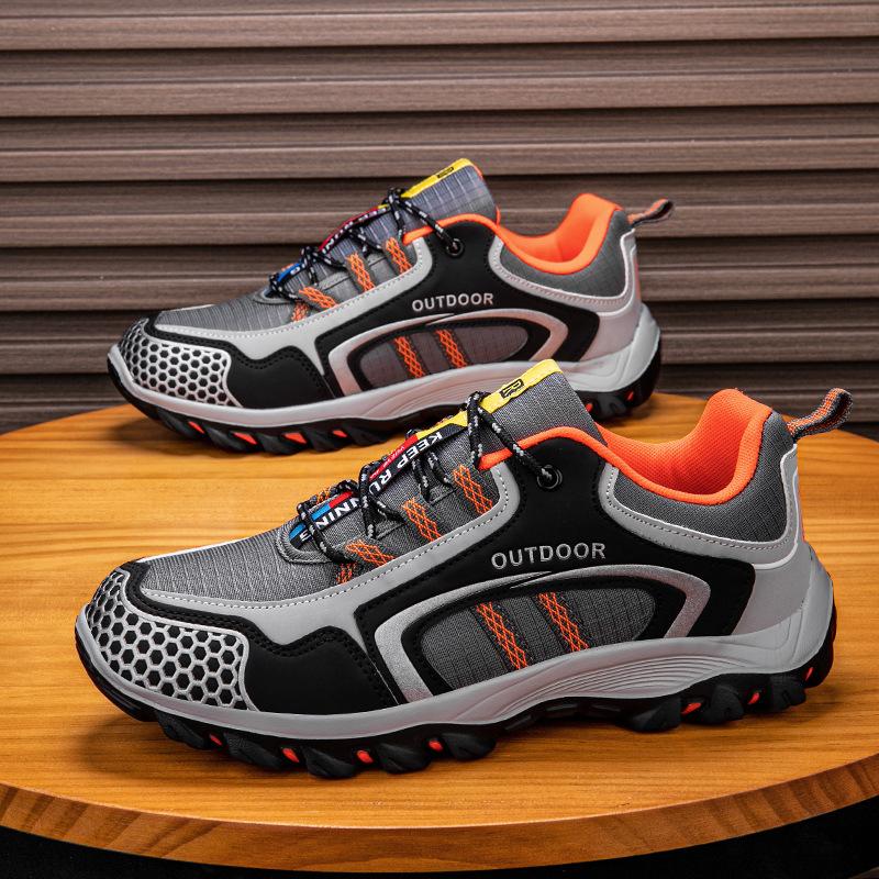 New hiking shoes men's large size breathable non-slip wear-resistant outdoor cycling shoes travel camping off-road hiking shoes