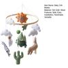 Baby Crib Mobile Clouds Animals Leaf Plush Crib Mobile Handmade Felt Hanging Decor