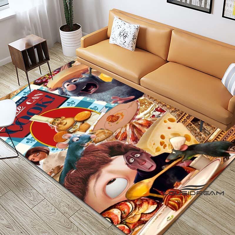 

Cartoon Ratatouille Print Rug, Non-slip Kitchen Mat, Outdoor Rug, Home Bedroom Decoration, Yoga Mat, Birthday Gift. 60x90cm