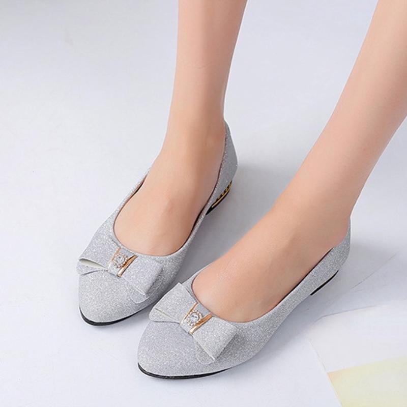 Women Shoes Elegant Shallow Low Heel Shoes Loafers Woman Casual Slip-on Pumps Ladies Comfort Footwear