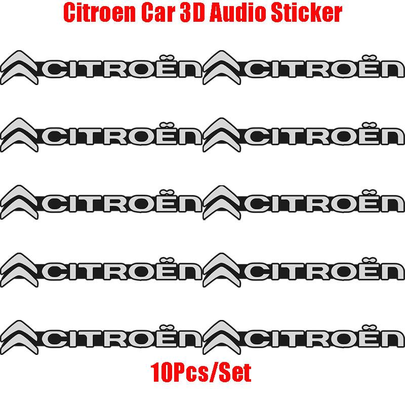 

Citroen Car 3D Audio Stereo Speaker Badge Sticker Decal Accessories For Citroen C1 DS3 C2 C3 Vts C4 Saxo C4L C5 C6 C8 Xsara
