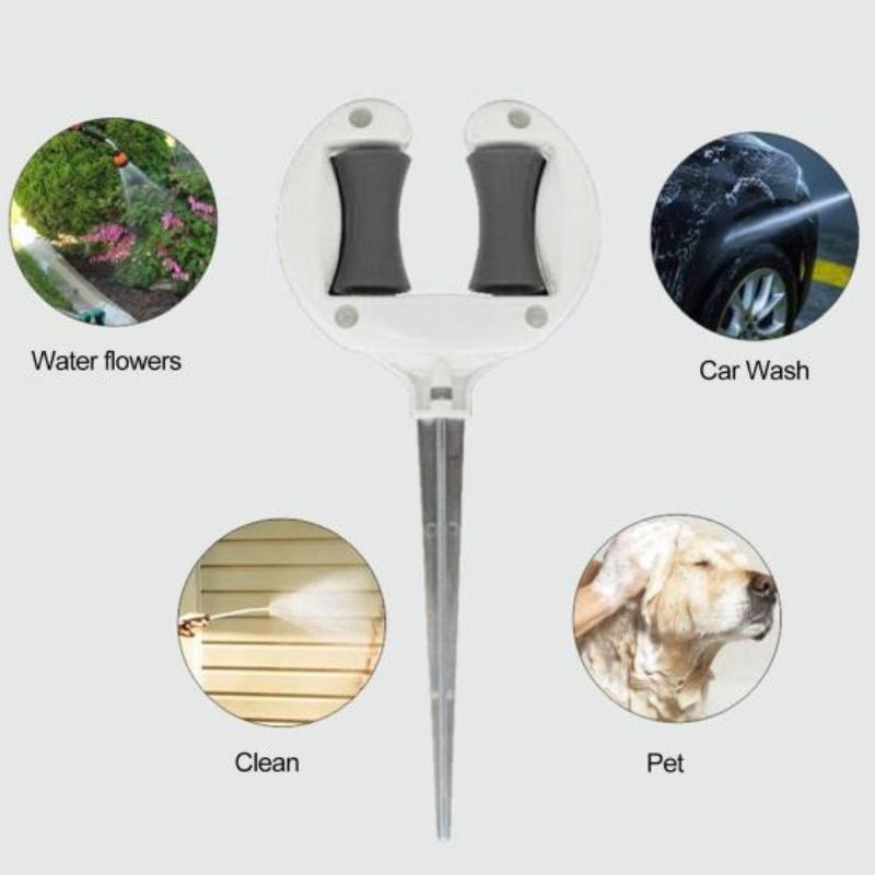 1Pc Garden Hose Guide Nail Soft Water Pipe Positioning Holding Labor-saving Smooth Roller Pointed Head Anti-skid Outdoor