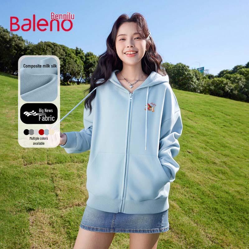 Baleno Women's Casual Hooded Cardigan Jacket