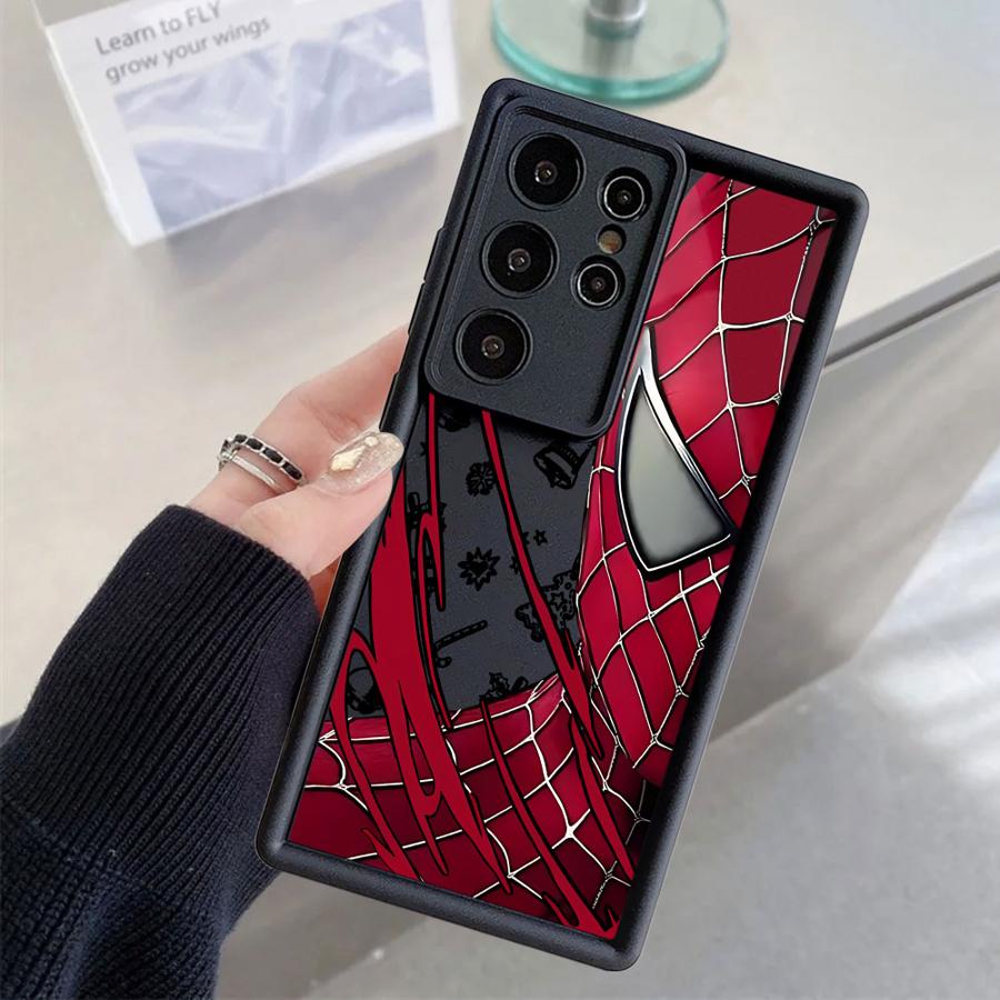 Marvel Spider Man Christmas Case for Samsung Galaxy S24 Plus S25 Edge S21 S25 Ultra S22 S23 FE S24Ultra S20FE Soft Shell