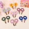 40Pcs Random Color  Flower Hair Pins Children Flower Hair Clips Sweet Girls Baby Vintage Hairpins Barrettes Hair Accessories