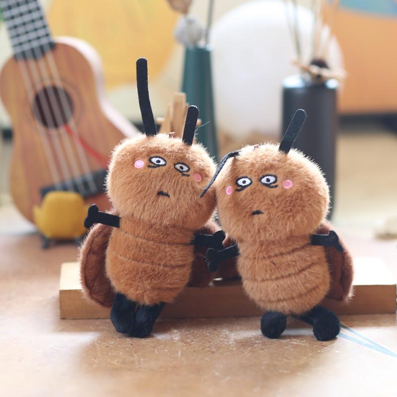 Adorable Plush Cockroach Keychain Soft Toy For Cute Bag Decoration And Fun Accessories