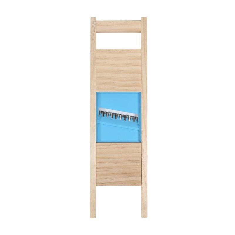 Crinkle Cutter Blade Waffle Fry Cutter Stainless Steel Vegetable Potato Wavy Chopper Knife French Fry Slicer for Carrot Onion