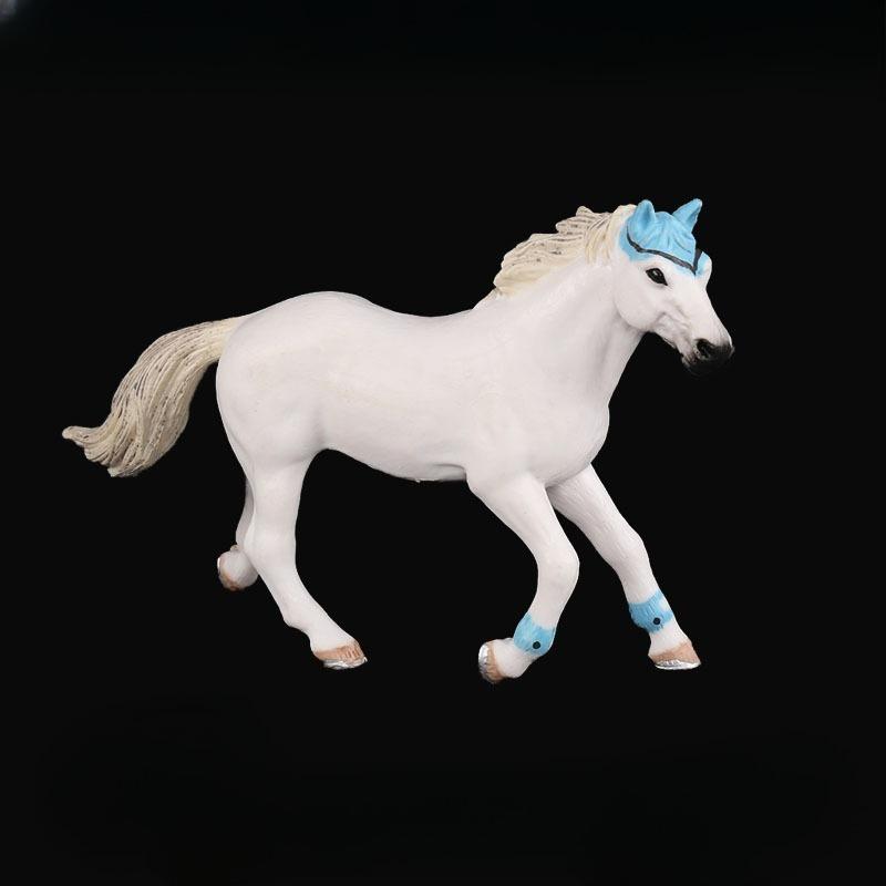 1Pc Children's Simulation Animal Toys Wildlife Model Set Solid Quarter Horse White Horse Black Horse Maxima Horse