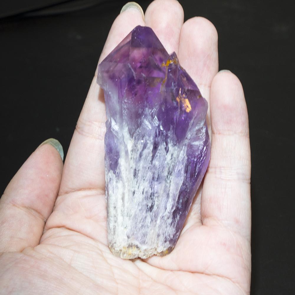 Natural Uruguay Amethyst Backbone Crystal Scepter Wand Single Point Cluster Crystal Wand Home Decoration Mineral Specimen Gift