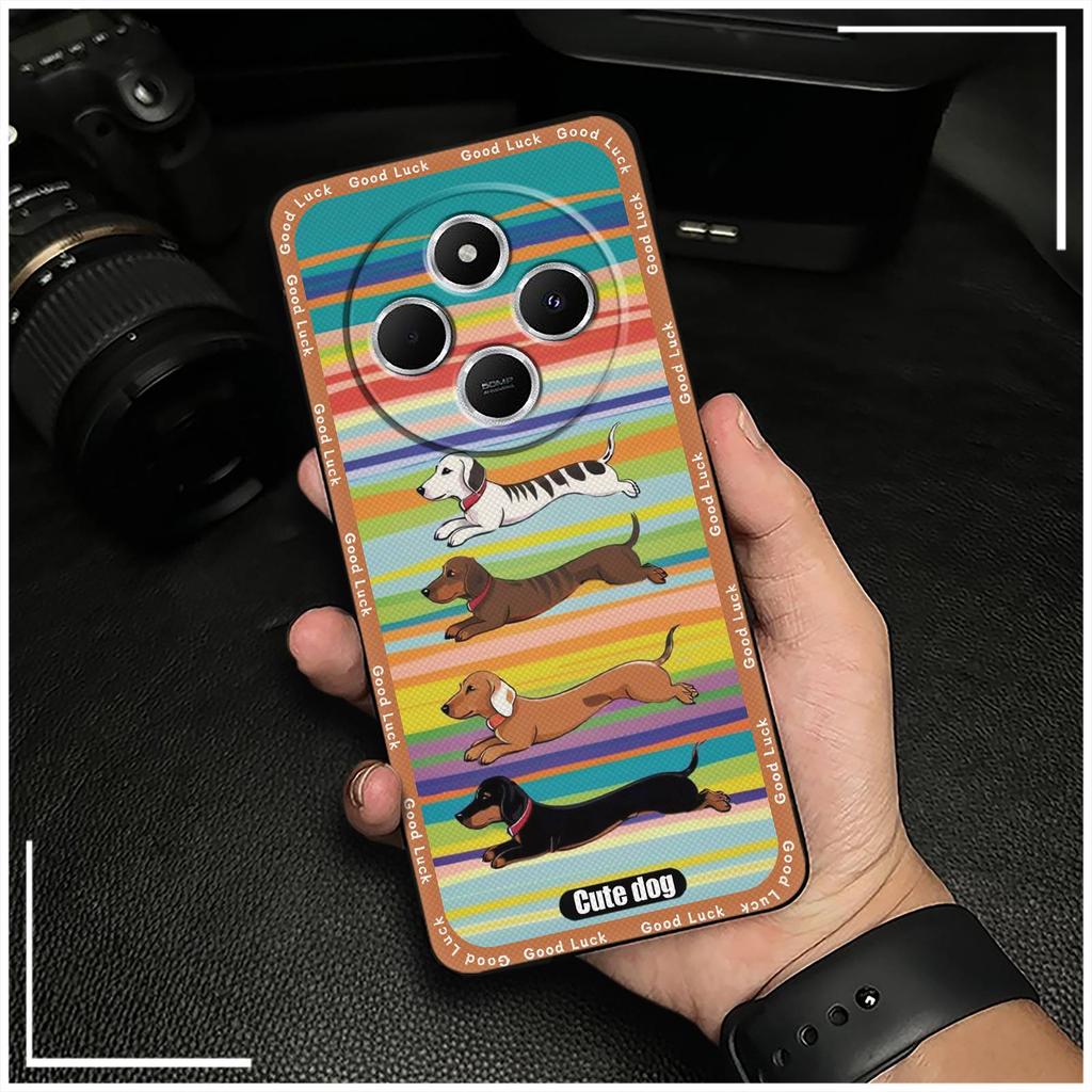 Waterproof Phone Pouch Phone Case For Redmi A4 5G TPU Dirt-resistant Cartoon Graffiti Protective Fashion Design Silicone