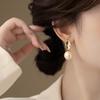 Silver Needle French Baroque Irregular Pearl Stud Earrings Niche Design Earrings Earrings Women