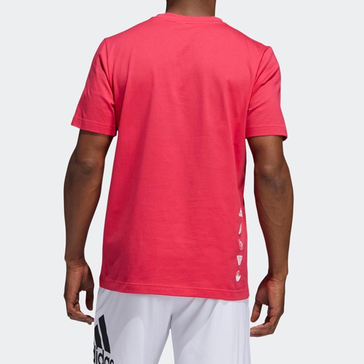 Adidas Social Basketball Short Sleeve T-Shirt Men Tops Energy-Pink GI8888
