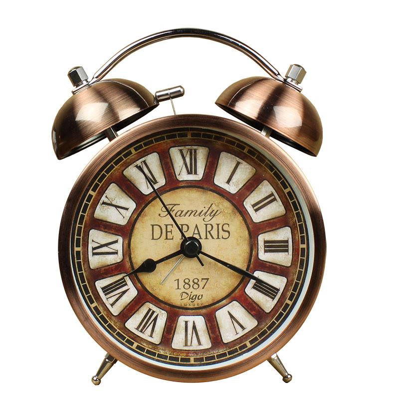 

Bell Classic Alarm Clock Vintage Retro Silent Luminous Analog Child Supplies