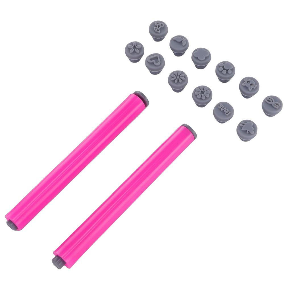48 In 1 Nail Stamp Pen Set DIY Nail Stamping Pen Kit with Interchangeable Stamp Heads Quick Nail Art Tools Nail Stamp