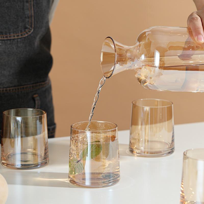Hochästhetisches Glasbecher-Set für Zuhause, Saft-, Whiskey-Tumbler, Hotel, Motel, Großhandel in großen Mengen, Mehrzweck-Trinkgläser für Wasser