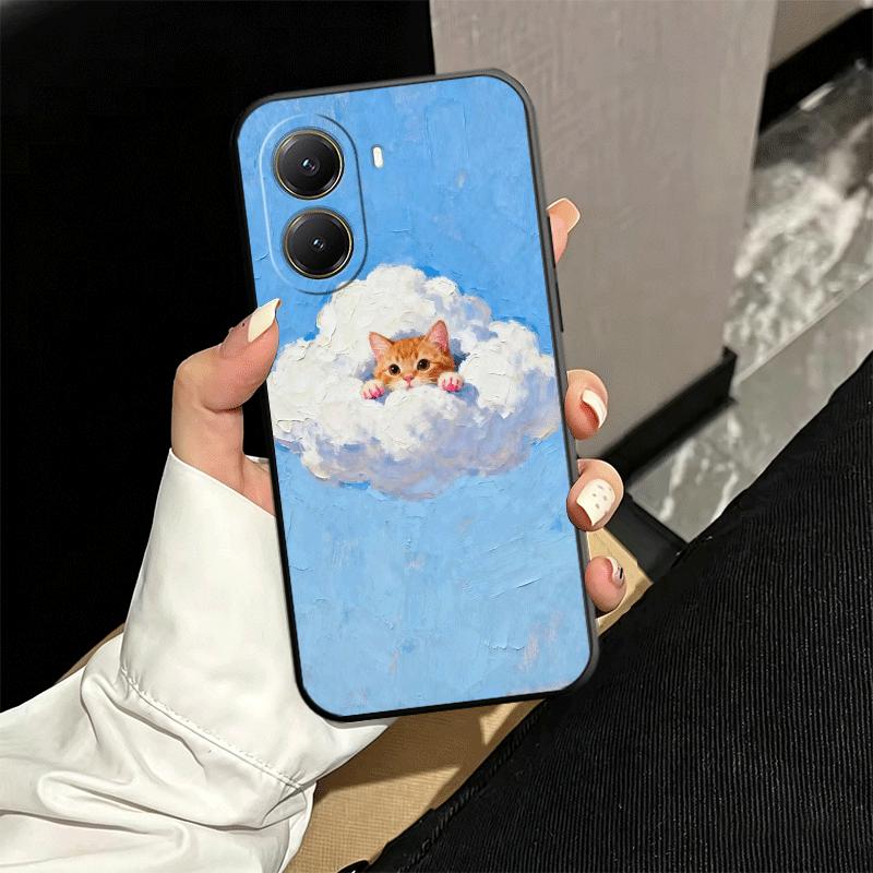Cat Cute Kitten Cartoon Soft Phone Case for Xiaomi Poco X5 X6 X7 X8 Pro Max X3 F7 F8 Ultra M8 M7 M6 M5 Redmi 15 15C 14C 13C 12C