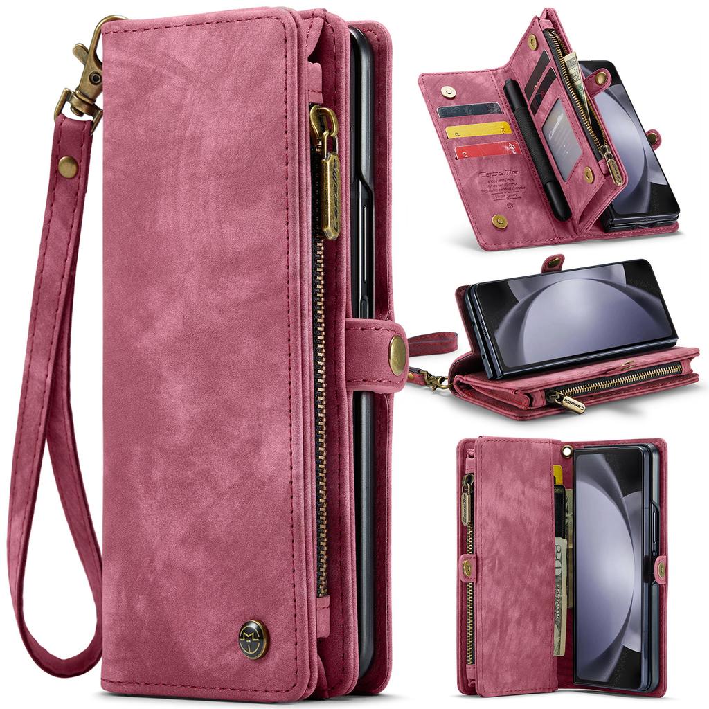 Suitable for Samsung Z Fold 40% Off Foldable Phone Case ZFOLD5 Card Slot Wallet Phone Leather Case Multifunctional