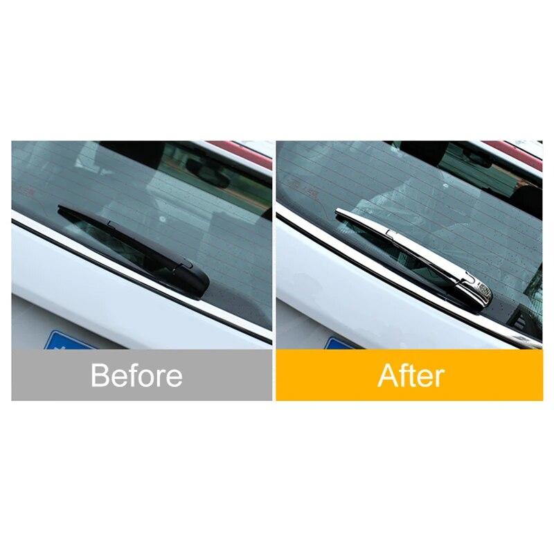 For Jeep Compass 2017 2018   ABS Plasti Car Rear Wiper Cover Car Back Window Wipers Protector Trim Accessories