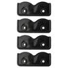 4pcs Plastic Tent  Replacement  Connector  Spare Support  Rectangular Bracket Black Garden Awning Connection Holder